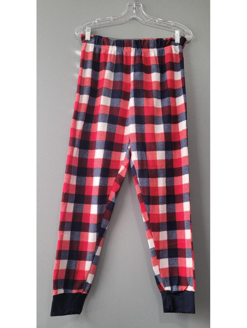 George Women's Red/White/Blue Super Soft Plaid Pajama Pants Size Medium